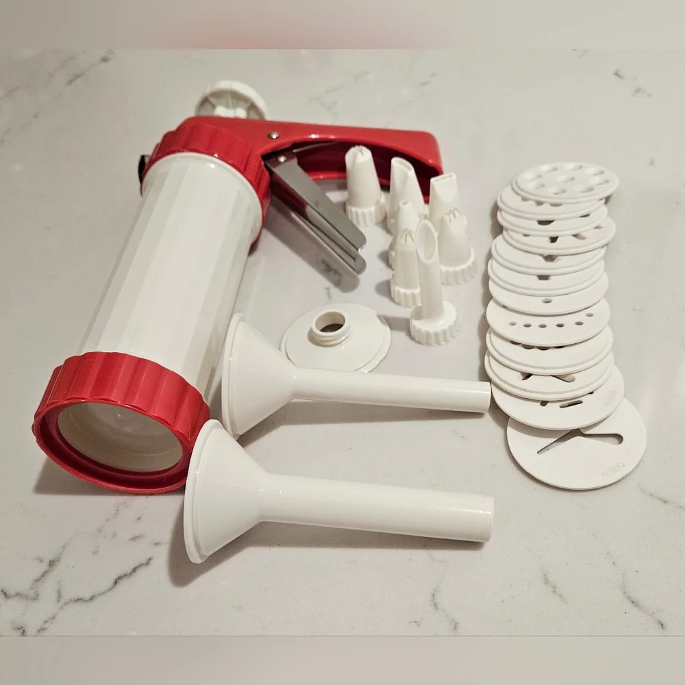 Vintage Cookie And Icing Press Kitchen Mate Multi Use Tool